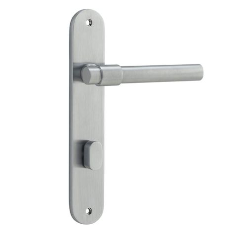 Door TRA12400P85 Lever Helsinki Oval Priv Pr BC Ctc85mm H240xw40xp44mm
