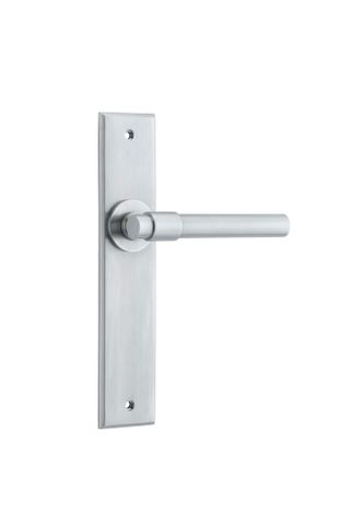 Iver TRA12404 Door Lever Helsinki Chamfered Latch Brushed Chrome