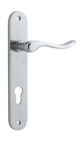 Door TRA12424E85 Lever Stirling Oval Euro Pr BC Ctc85mm H240xw40xp64mm