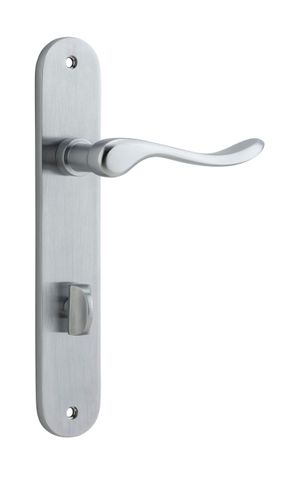 Door TRA12424P85 Lever Stirling Oval Priv Pr BC Ctc85mm H240xw40xp64mm