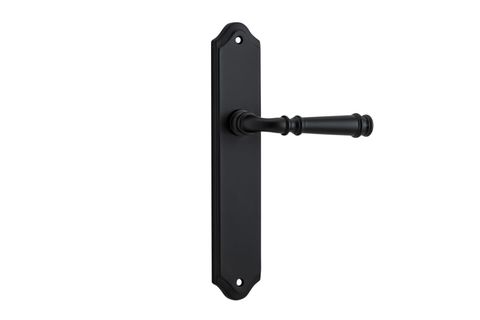 Door TRA12718 Lever Verona Shouldered Latch Matt Black H240xw50xp59mm