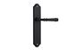 Door TRA12718 Lever Verona Shouldered Latch Matt Black H240xw50xp59mm