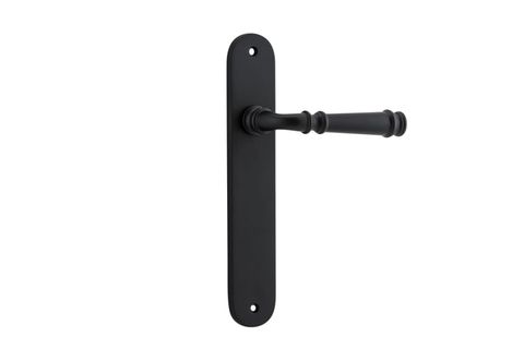 Door TRA12730 Lever Verona Oval Latch Matt Black H240xw40xp59mm