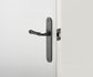 Door TRA12730 Lever Verona Oval Latch Matt Black H240xw40xp59mm