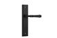 Door TRA12742 Lever Verona Stepped Latch Matt Black H240xw50xp59mm