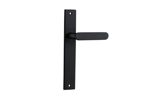 Door TRA12748 Lever Bronte Rectangular Latch Matt Black H240XW38XP56