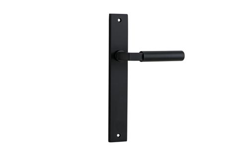 Door TRA12750 Lever Berlin Rectangular Latch Matt Black H240XW38XP57