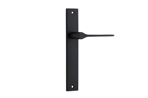 Door TRA12754 Lever Como Rectangular Latch Matt Black H240xw38xp59mm