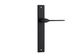 Door TRA12754 Lever Como Rectangular Latch Matt Black H240xw38xp59mm