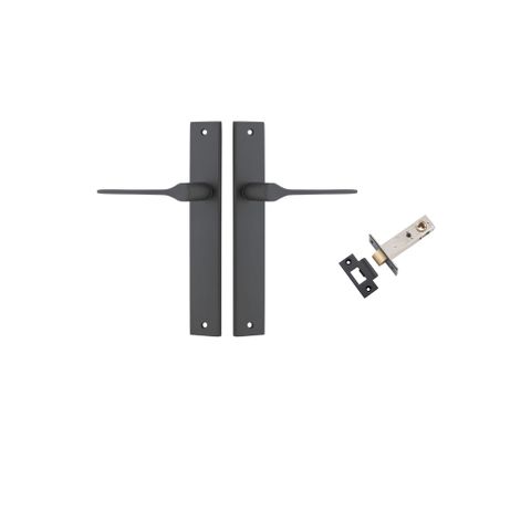 Door TRA12754KPASS60 Lever Como Rectangular Matt Black L119XP59 Passage Kit