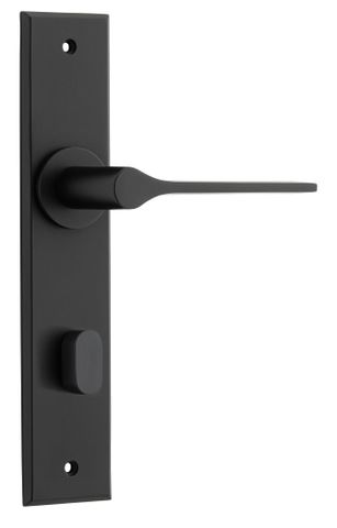 Door TRA12758P85 Lever Como Chamfered Privacy Matt Black H240xw50xp61mm