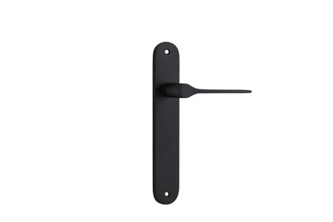 Iver TRA12770 Door Lever Como Oval Latch Matt Black H240xw40xp59mm