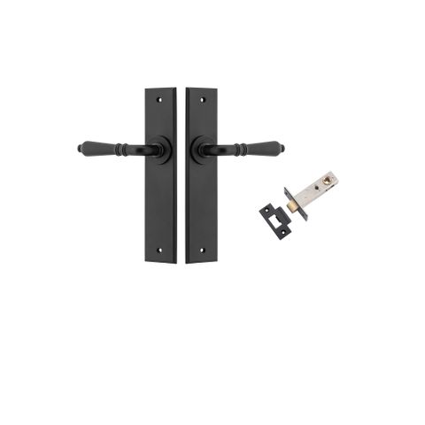 Door TRA12780KPASS60 Lever Sarlat Chamfered Matt Black L111xp55mm Pass Kit