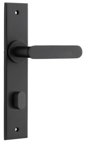 Door TRA12784P85 Lever Bronte Chamfered Privacy Matt Black H240XW50XP55