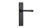Door TRA12786 Lever Verona Chamfered Latch Matt Black H240xw50xp59mm