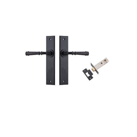 Door TRA12786KPASS60 Lever Verona Chamfered Matt Black L122xp58mm BPH240XW50