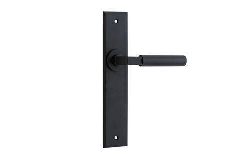 Door TRA12794 Lever Berlin Chamfered Latch Matt Black H240xw50xp59mm