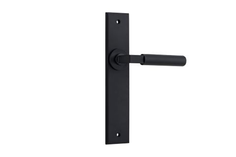 Door TRA12796 Lever Brunswick Chamfered Latch Matt Black H240XW50XP60