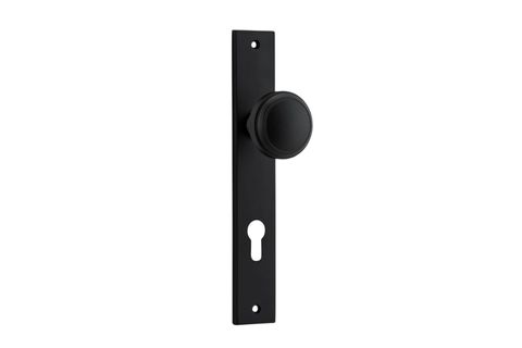 Door TRA12820E85 Knob Paddington Rect Euro Mb Ctc85mm H240xw38xp68mm