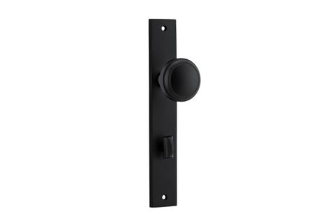 Door TRA12820P85 Knob Paddington Rect Priv Mb Ctc85mm H240xw38xp68mm
