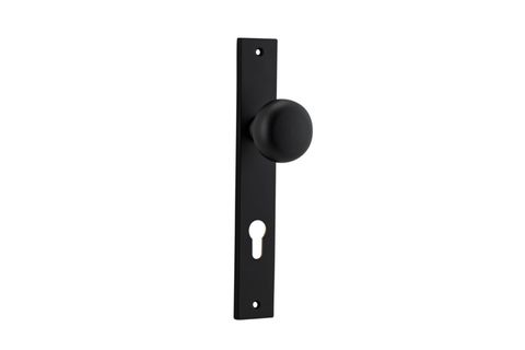 Door TRA12822E85 Knob Cambridge Rect Euro Mb Ctc85mm H240xw38xp67mm