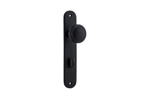 Door TRA12832P85 Knob Paddington Oval Privacy Mb Ctc85mm H240xw40xp68mm