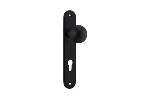 Door TRA12836E85 Knob Guildford Oval Euro Mb Ctc85mm H240xw40xp60mm
