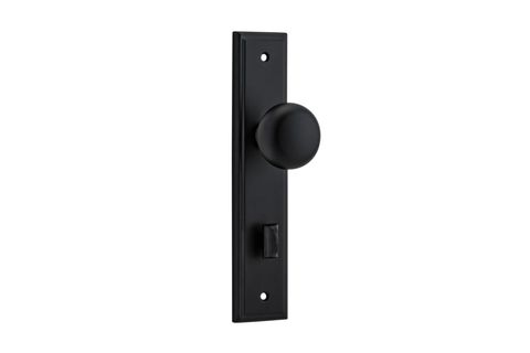 Door TRA12840P85 Knob Cambridge Stepped Priv Mb Ctc85mm H240xw50xp67mm