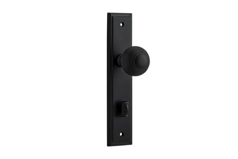 Door TRA12842P85 Knob Guildford Stepped Priv Mb Ctc85mm H240xw50xp60mm