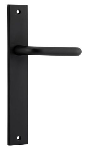 Door TRA12844 Lever Oslo Rectangular Latch Matt Black H240xw38xp57mm