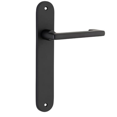 Door TRA12852 Lever Baltimore Return Oval Latch Pr Mb H240xw40xp58mm