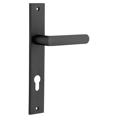 Door TRA12860E85 Lever Osaka Rect Euro Pr Mb Ctc85mm H240xw38xp55mm