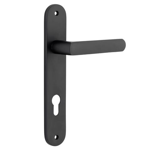 Door TRA12864E85 Lever Osaka Oval Euro Pr Mb Ctc85mm H240xw40xp55mm