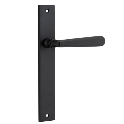 Door TRA12872 Lever Copenhagen Rectangular Latch Pr Mb H240xw38xp61mm