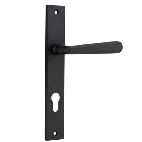 Door TRA12872E85 Lever Copenhagen Rect Euro Pr Mb Ctc85mm H240xw38xp61mm