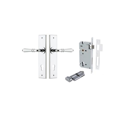 Door TRA11780KENTR60KT Lever Sarlat Chamfered Euro Pair Polished Chrome CTC85M