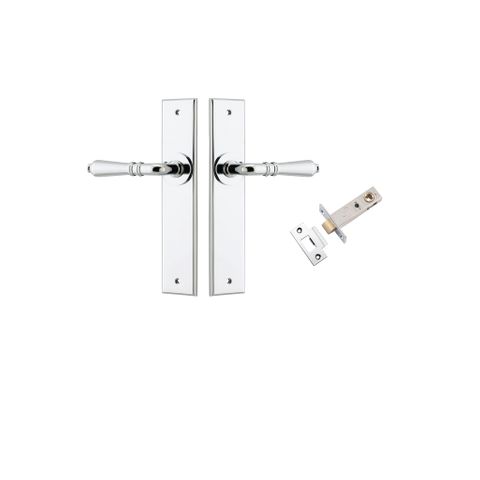 Iver TRA11780KPASS60 Door Lever Sarlat Chamfered Polished Chrome L111xp55mm