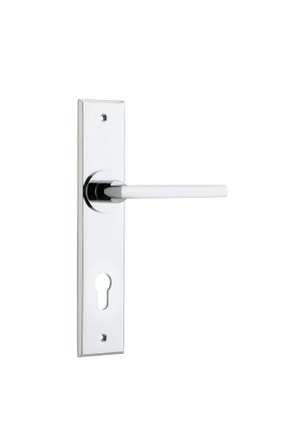Iver TRA11782E85 Door Lever Baltimore Chamfered Euro Polished Chrome