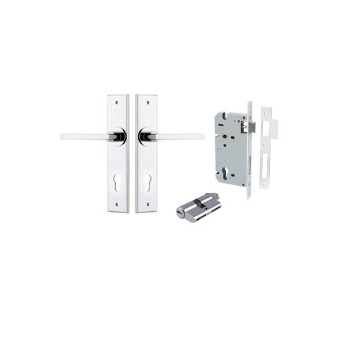 Door TRA11782KENTR60KK Lever Baltimore Chamfered Euro Pair Polished Chrome