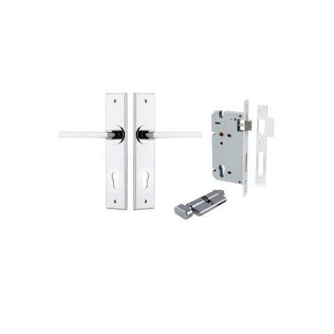 Door TRA11782KENTR60KT Lever Baltimore Chamfered Euro Pair Polished Chrome