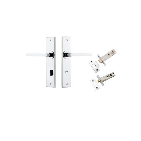 Door TRA11782KPRIV60 Lever Baltimore Chamfered Privacy Polished Chrome CTC85