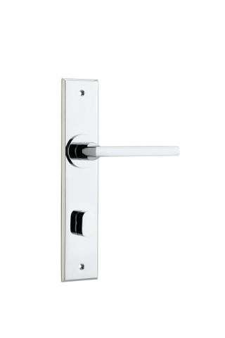 Door TRA11782P85 Lever Baltimore Chamfered Privacy Polished Chrome CTC85