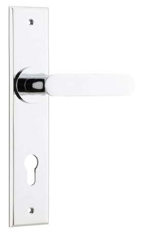 Iver TRA11784E85 Door Lever Bronte Chamfered Euro Polished Chrome