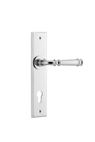 Door TRA11786E85 Lever Verona Chamfered Euro Pc Ctc85mm H240xw50xp59mm