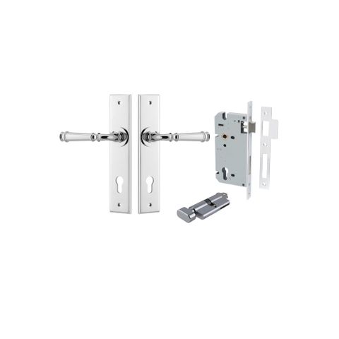 Door TRA11786KENTR60KT Lever Verona Chamfered Euro Pair Polished Chrome CTC85