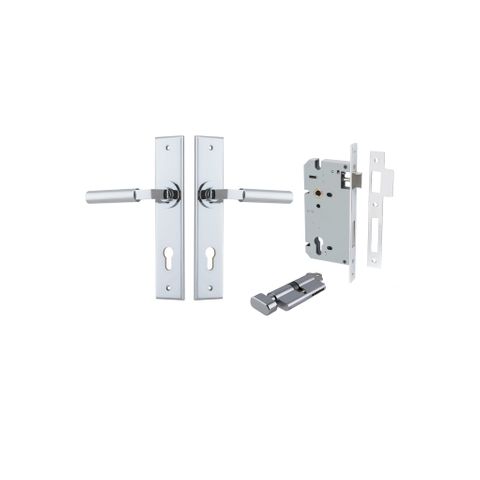 Door TRA11794KENTR60KT Lever Berlin Chamfered Euro Pair Polished Chrome CTC85