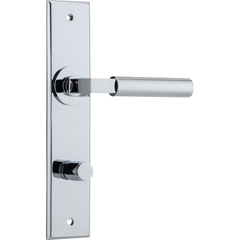 Door TRA11794P85 Lever Berlin Chamfered Privacy Polished Chrome Ctc85mm