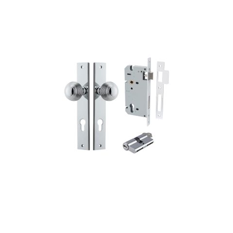 Dr TRA11824KENTR60KK Knob Glfrd Rectg Euro Pol Chr H240XW38XP60 Ent Kit