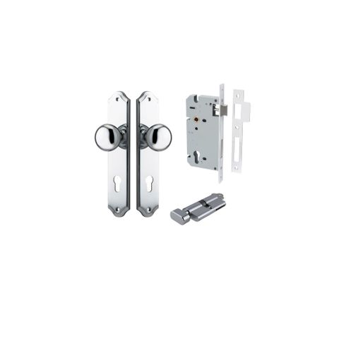 Dr TRA11828KENTR60KT Knob Cmbrg Shdred Euro Pol Chr H240XW50XP67 Ent Kit