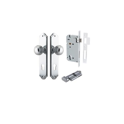 Dr TRA11830KENTR60KT Knob Glfrd Shdred Euro Pol Chr H240XW50XP60 Ent Kit